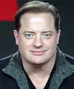 Brendan Fraser Celebrity paint by numbers