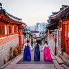 Bukchon Hanok village Alley In Seoul paint by numbers