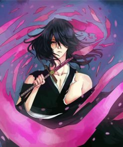 Byakuya Kuchiki Bleach Anime paint by number