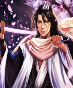 Byakuya Kuchiki Bleach paint by number