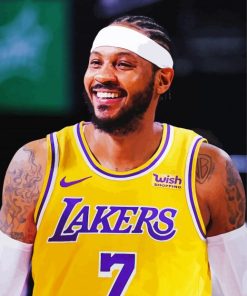 Carmelo Anthony Lakers Basketball Player paint by numbers