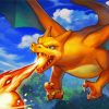 Charizard Pokemon paint by numbers