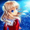 Charlotte Nao Tomori Anime Girl paint by numbers