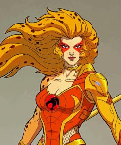 Cheetara ThunderCats paint by numbers