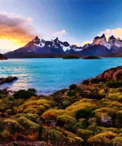 Chile Nature Landscape paint by numbers