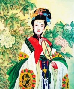 Chinese Girl paint by number