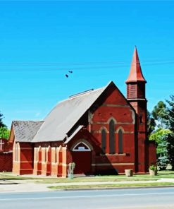 Church In Yea Australia paint by numbers