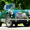 Classic Green MG Car paint by numbers