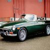 Classic Black MG Car paint by numbers