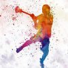 Colors Splash Lacrosse Player paint by number