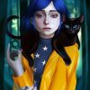 Coraline And Black Cat paint by number