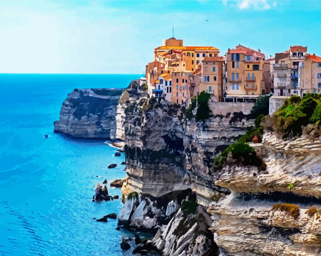 Corsica Frensh Island paint by number
