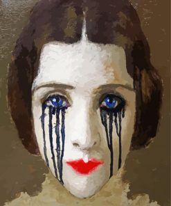 Crying Woman Art paint by number