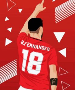 Bruno Fernandes Sports paint by numbers