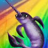 Cute Narwhal Art paint by numbers