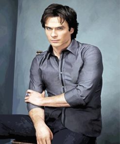 Damon Salvatore Ian Somerhalder paint by number