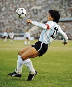 Diego Maradona paint by numbers