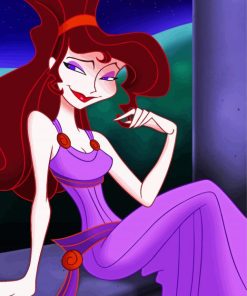 Disney Hercules Megara paint by number