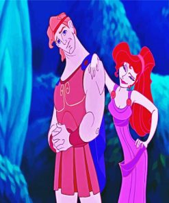 Disney Megara And Hercules paint by number