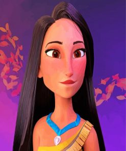 Disney Pocahontas Princess paint by numbers