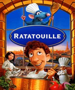 Disney Ratatouille Movie Animation paint by numbers