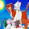 Disney Aristocats Movie paint by number