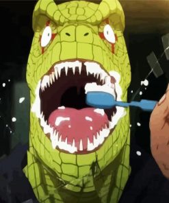 Dorohedoro Brushing His Tooth paint by numbers