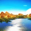 Egypt Pyramids Nile River paint by numbers