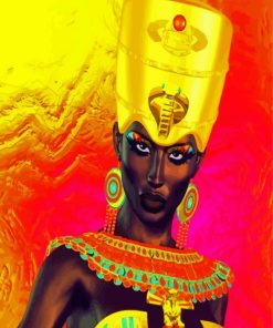 Egyptian Nubian Princess paint by numbers