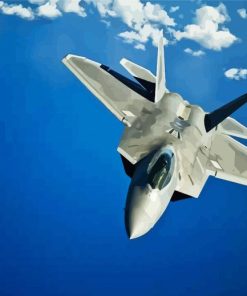 F22 Raptor Flying paint by numbers