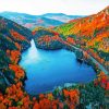 Fall Foliage Adirondack Mountains paint by numbers