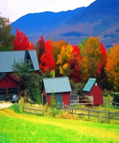 Fall In Vermont paint by number