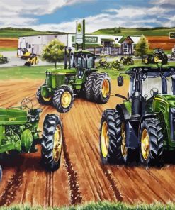 Farm Tractors paint by number