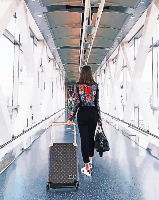 Follow me In The Airport paint by numbers