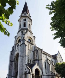 France Annecy Cathedral paint by numbers