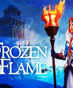 Frozen Flame paint by number