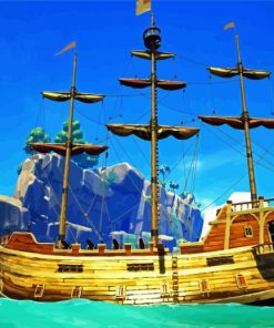 Galleon Ship paint by number