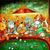 Gambling Dogs paint by number