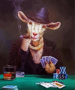 Gambling Goat paint by number