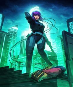 Ghost In The Shell Arise Character paint by numbers