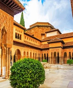 Granada Spain Alhambra paint by number