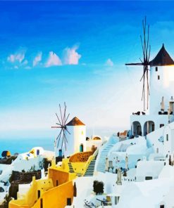 Greece Mykonos Island paint by numbers