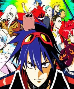 Gurren Lagann Anime Characters paint by number