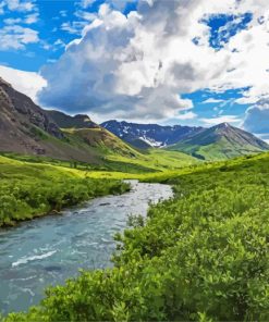 Hatcher Pass Alaska paint by numbers