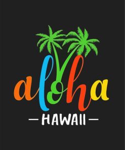 Hawaii Aloha Island paint by number