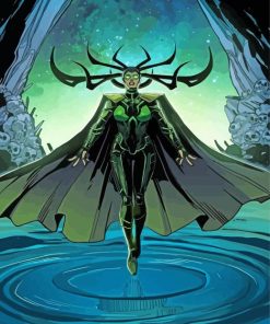 Hela Marvel Animation paint by number