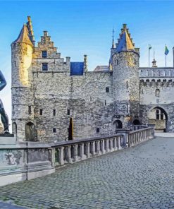 Het Steen Antwerp paint by numbers