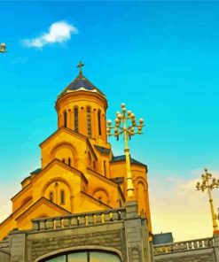 Holy Trinity Cathedral Of Tbilisi paint by number
