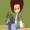 Huey Freeman With Gun The Boondocks paint by number