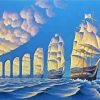 Illusion Sail Ships paint by number